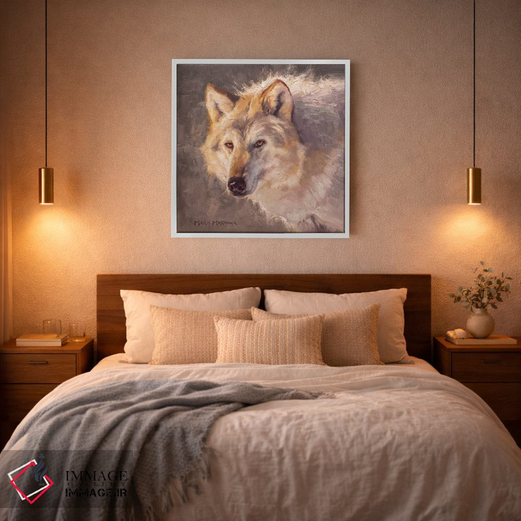 تابلو دکوراتیو خانم خاکستری اثر مارک مک کنا - D2W