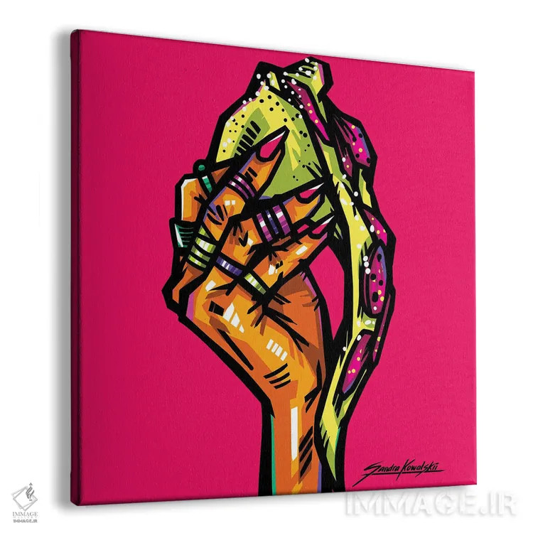 تابلو دکوراتیو پیتزا اثر ساندرا کوالسکی - نمای پرسپکتیو محصول