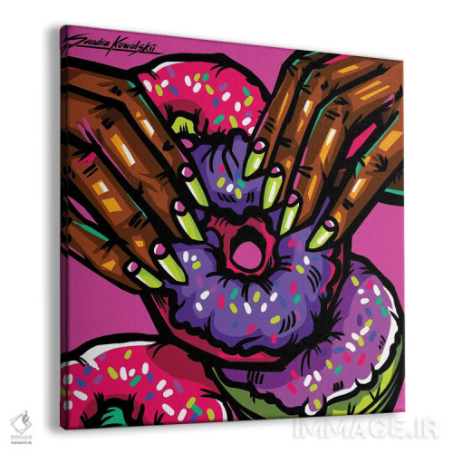 تابلو دکوراتیو پیراشکی اثر ساندرا کوالسکی - نمای پرسپکتیو محصول