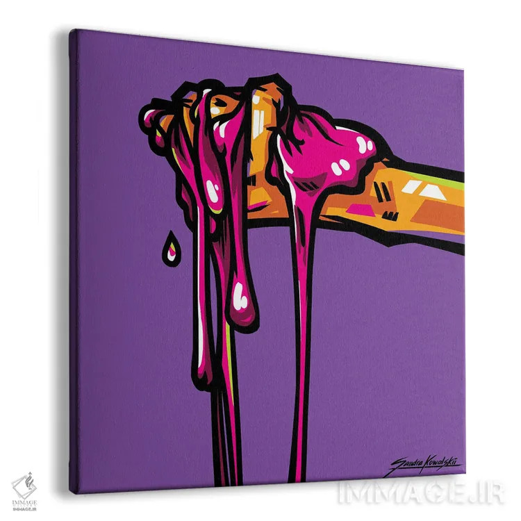 تابلو دکوراتیو آدامس اثر ساندرا کوالسکی - نمای پرسپکتیو محصول