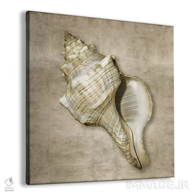 تابلو دکوراتیو موجودات دریایی طلایی III اثر کارولین کلی - نمای پرسپکتیو محصول