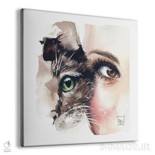 تابلو دکوراتیو خون یکسان اثر کایرا بالان - نمای پرسپکتیو محصول