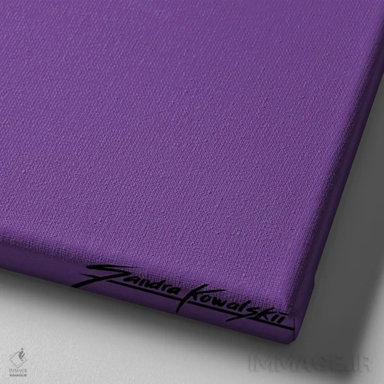 تابلو دکوراتیو آدامس اثر ساندرا کوالسکی - نمای نزدیک بافت بوم