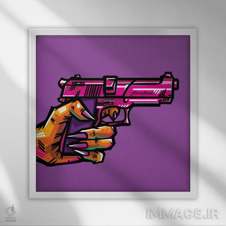 تابلو دکوراتیو قدرت زن اثر ساندرا کوالسکی - نمای قابدار سفید