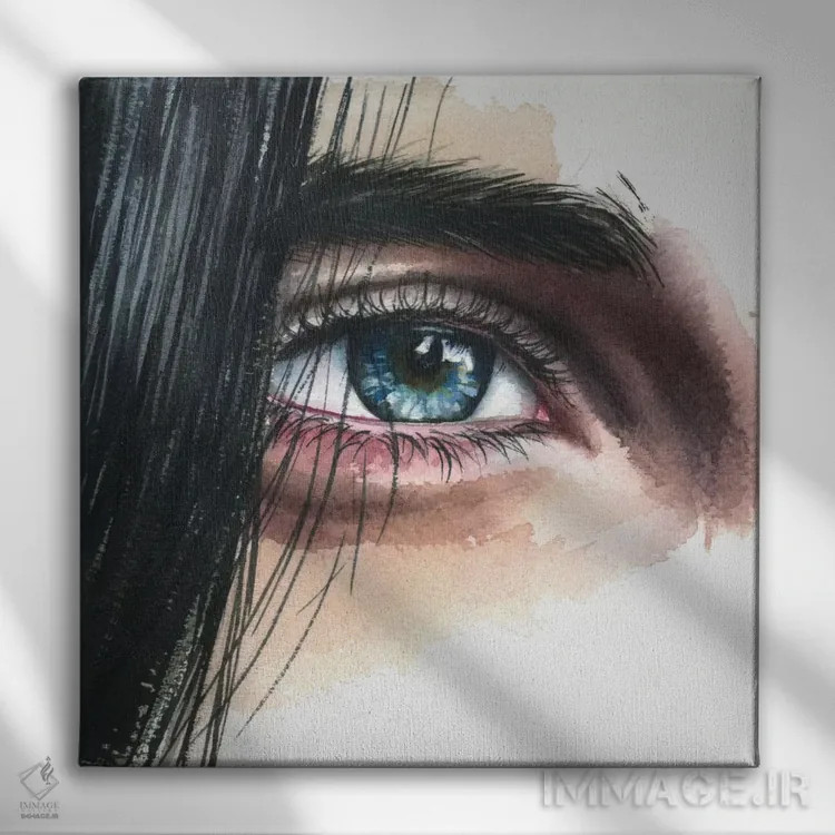 تابلو دکوراتیو چشم ۱ اثر کایرا بالان - نمای روبهرو روی دیوار