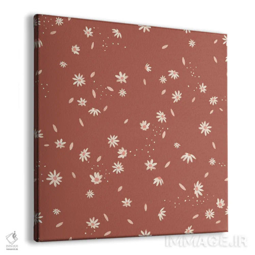 تابلو دکوراتیو گل مروارید ساده سفالی اثر جیل لابینیک - نمای پرسپکتیو محصول