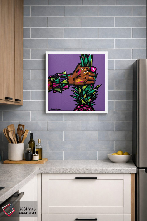 تابلو دکوراتیو آناناس اثر ساندرا کوالسکی - D3W