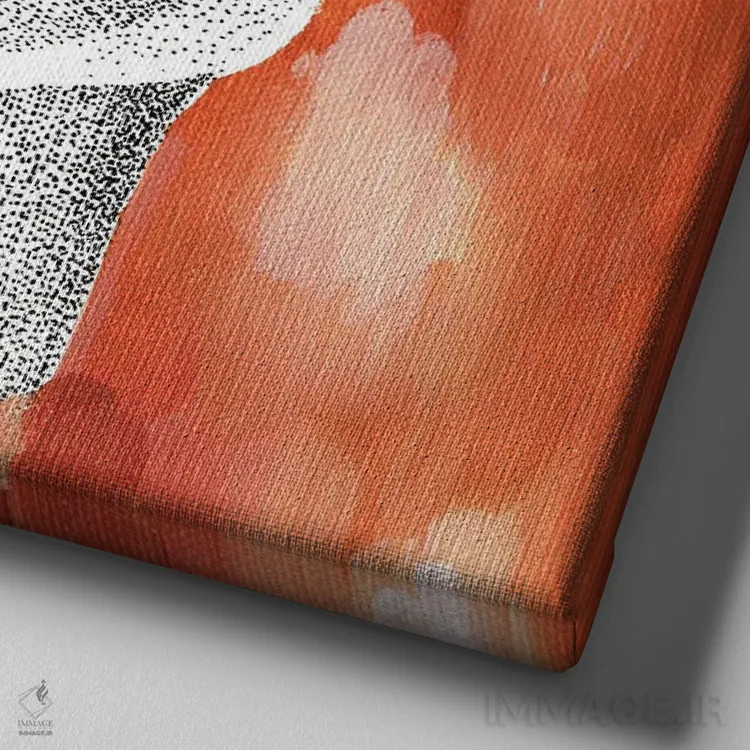 تابلو دکوراتیو گوزن خیال انگیز اثر کلسی امبلو - نمای نزدیک بافت بوم