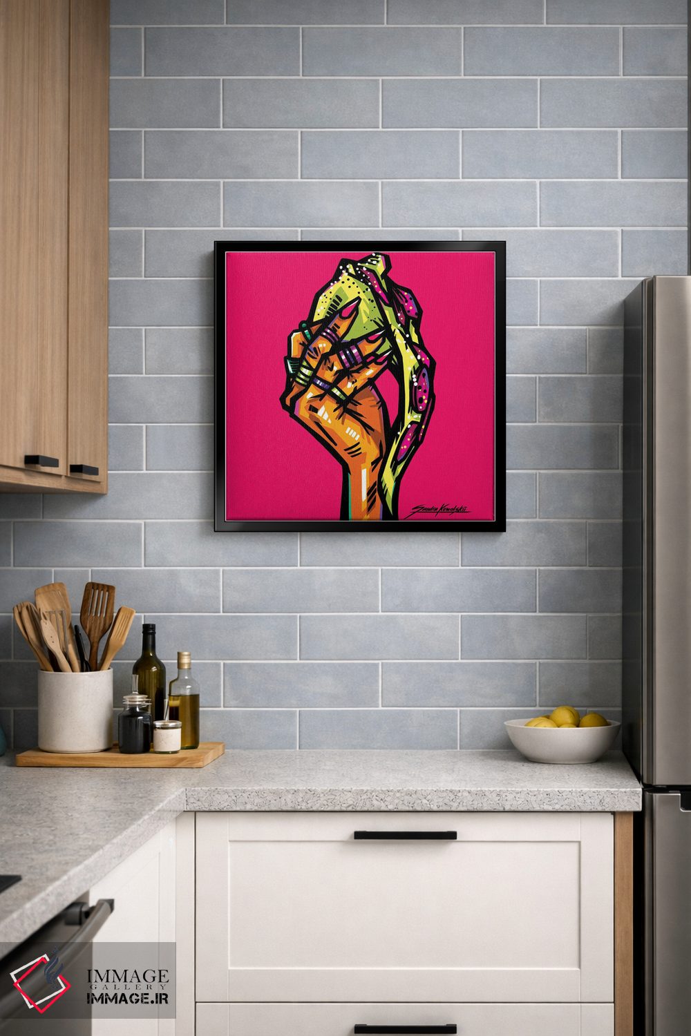 تابلو دکوراتیو پیتزا اثر ساندرا کوالسکی - D4B