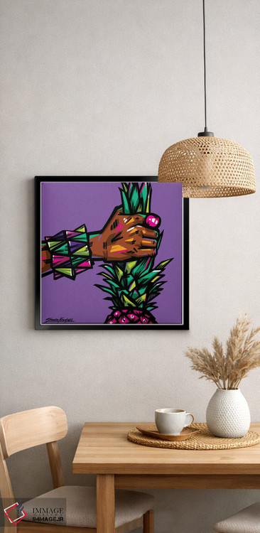 تابلو دکوراتیو آناناس اثر ساندرا کوالسکی - D4B