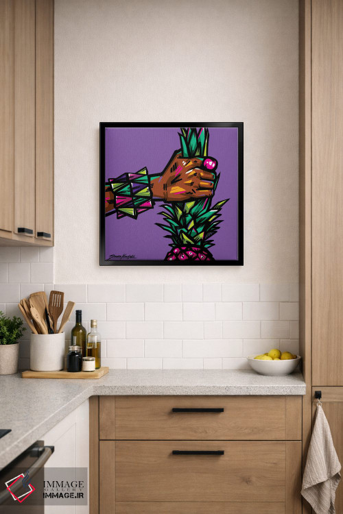 تابلو دکوراتیو آناناس اثر ساندرا کوالسکی - D6B