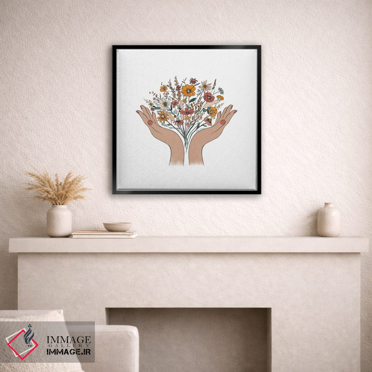 تابلو دکوراتیو شکوفه فراخواننده اثر کاری سلون - D2B