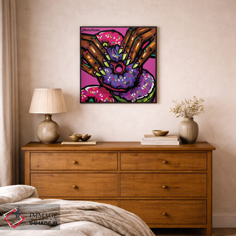 تابلو دکوراتیو پیراشکی اثر ساندرا کوالسکی - D1B