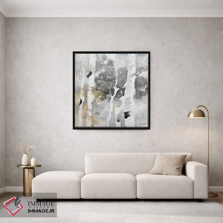 تابلو انتزاعی "تا آسمان های شمالی خاکستری II" اثر لینی لورث - D1B