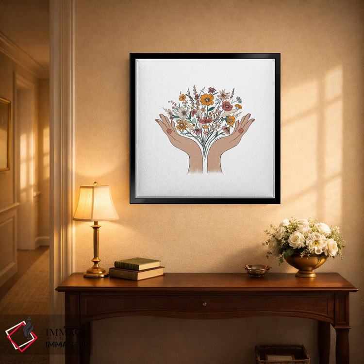 تابلو دکوراتیو شکوفه فراخواننده اثر کاری سلون - D4B