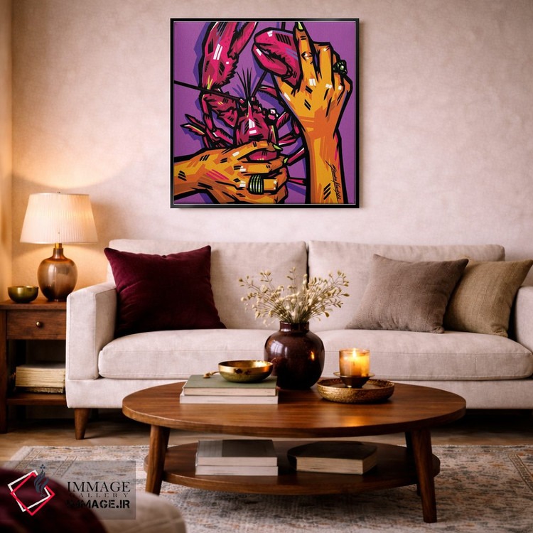 تابلو دکوراتیو خرچنگ دریایی اثر ساندرا کوالسکی - D4B