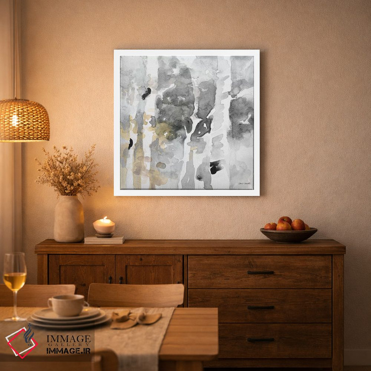 تابلو انتزاعی "تا آسمان های شمالی خاکستری II" اثر لینی لورث - D3W