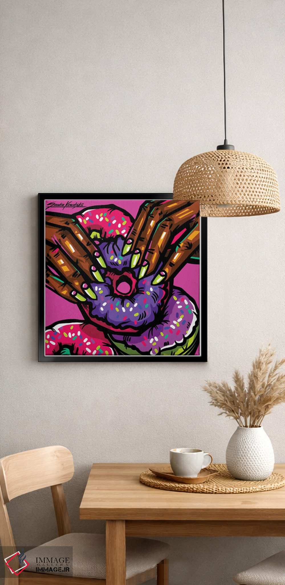 تابلو دکوراتیو پیراشکی اثر ساندرا کوالسکی - D5B