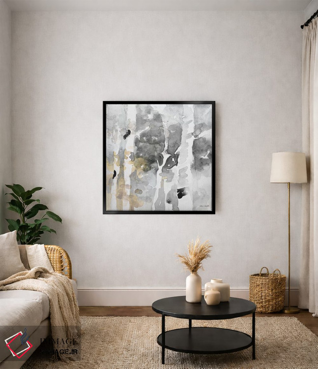 تابلو انتزاعی "تا آسمان های شمالی خاکستری II" اثر لینی لورث - D5B