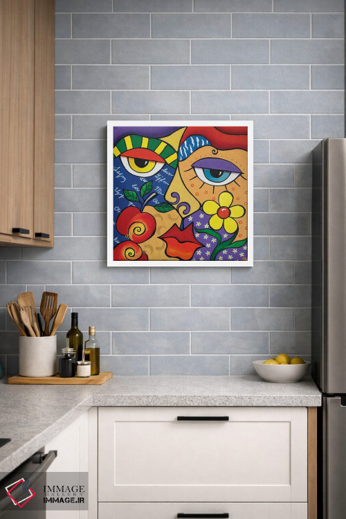 تابلو مدرن بوسه اثر لنا اسمیرنوا - D4W