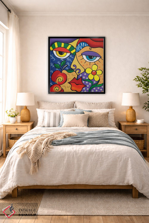 تابلو مدرن بوسه اثر لنا اسمیرنوا - D6B