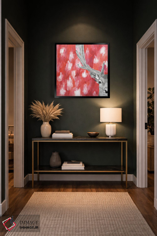 تابلو دکوراتیو گوزن شاداب خیال انگیز اثر کلسی امبلو - D6B