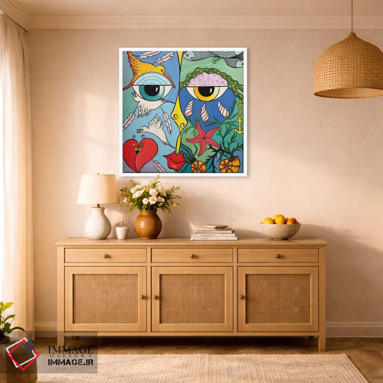 تابلو مدرن بوسه اثر لنا اسمیرنوا - D1W