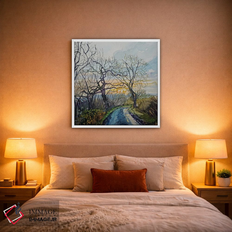 تابلو دکوراتیو کوچه زمستانی اثر لویزا میلیسنت - D1W