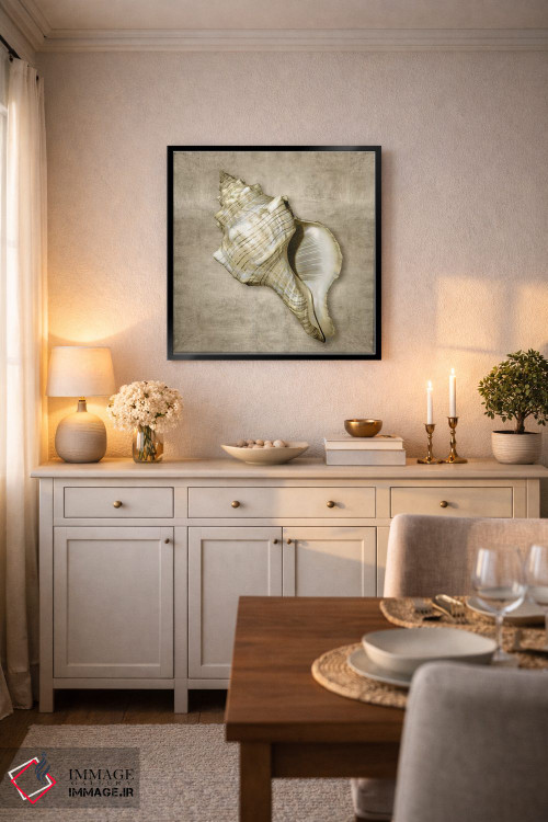 تابلو دکوراتیو موجودات دریایی طلایی III اثر کارولین کلی - D6B