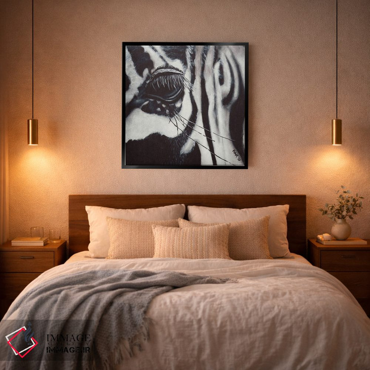 تابلو دکوراتیو چشم گورخر اثر هنر و طراحی KAK - D2B