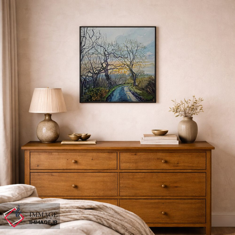 تابلو دکوراتیو کوچه زمستانی اثر لویزا میلیسنت - D2B