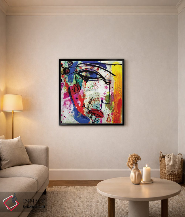 تابلو دکوراتیو چهره فانتزی تکنیک ترکیبی XVIII اثر کتی مورتون استنیون - D5B