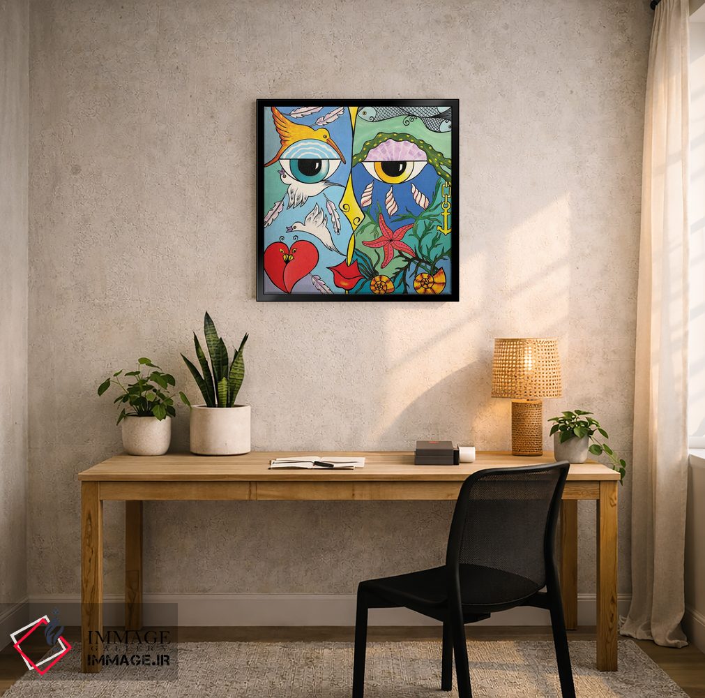 تابلو مدرن بوسه اثر لنا اسمیرنوا - D6B