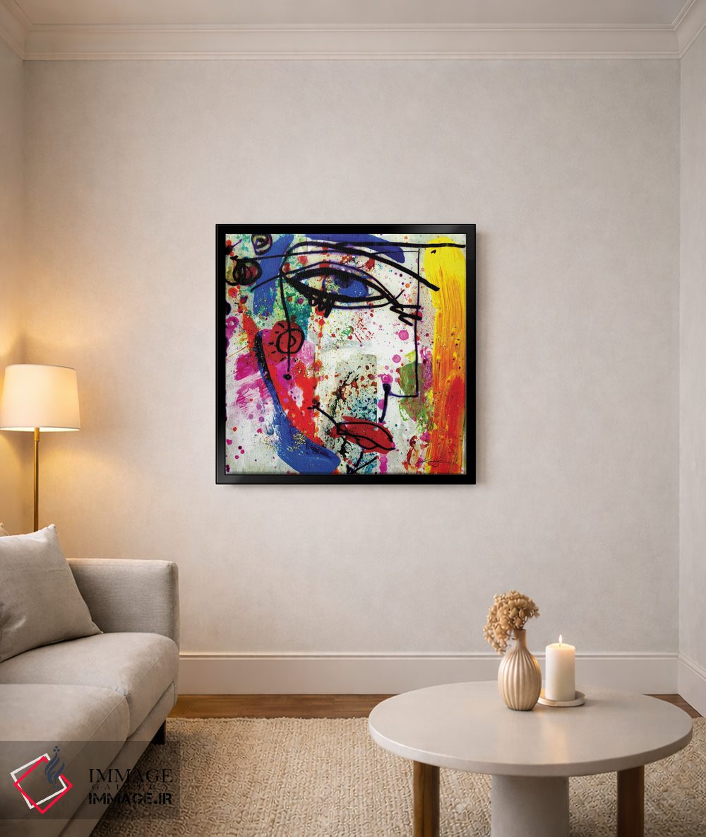 تابلو دکوراتیو چهره فانتزی تکنیک ترکیبی XVIII اثر کتی مورتون استنیون - D4B