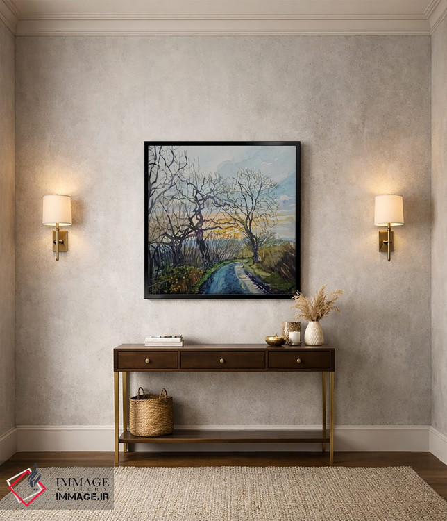 تابلو دکوراتیو کوچه زمستانی اثر لویزا میلیسنت - D5B