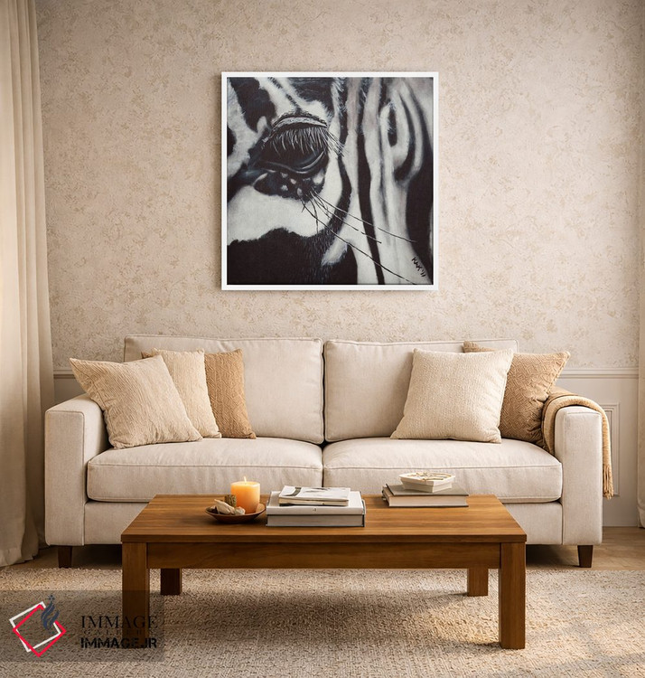 تابلو دکوراتیو چشم گورخر اثر هنر و طراحی KAK - D4W