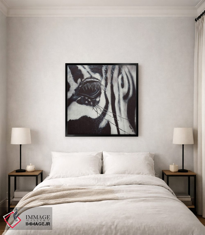 تابلو دکوراتیو چشم گورخر اثر هنر و طراحی KAK - D3B