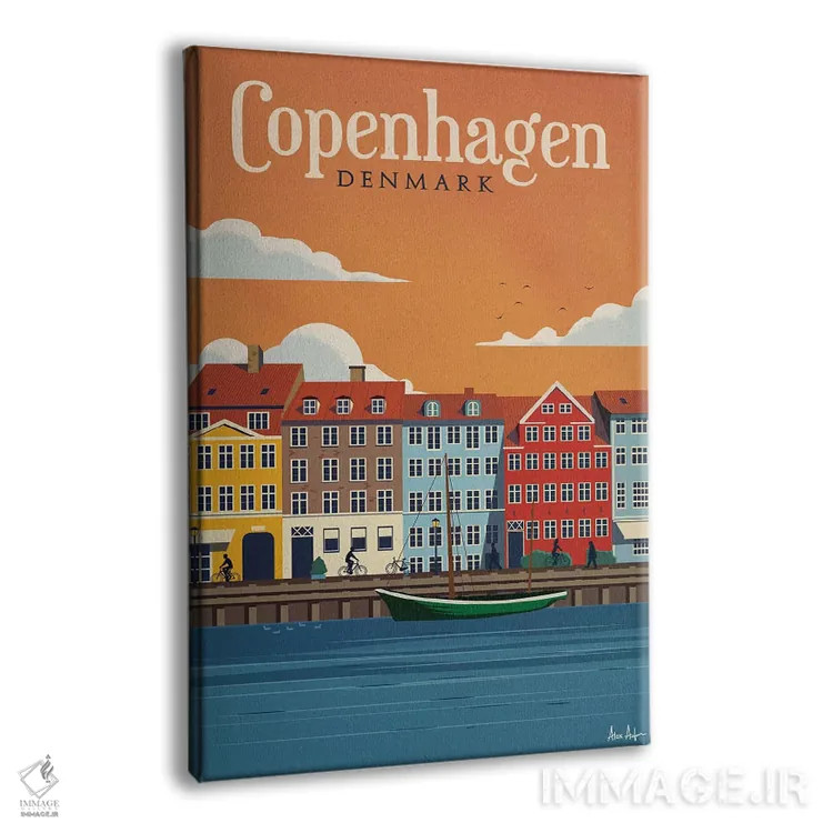 تابلو دکوراتیو کپنهاگ اثر ایدیااستورم استودیوز - نمای پرسپکتیو محصول