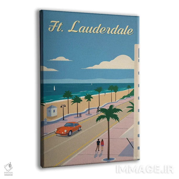 تابلو دکوراتیو فورت لادردیل اثر ایدیااستورم استودیوز - نمای پرسپکتیو محصول