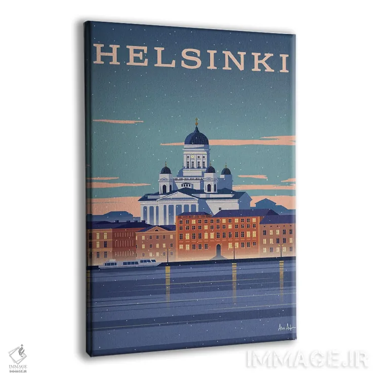 تابلو دکوراتیو هلسینکی اثر ایدیااستورم استودیوز - نمای پرسپکتیو محصول