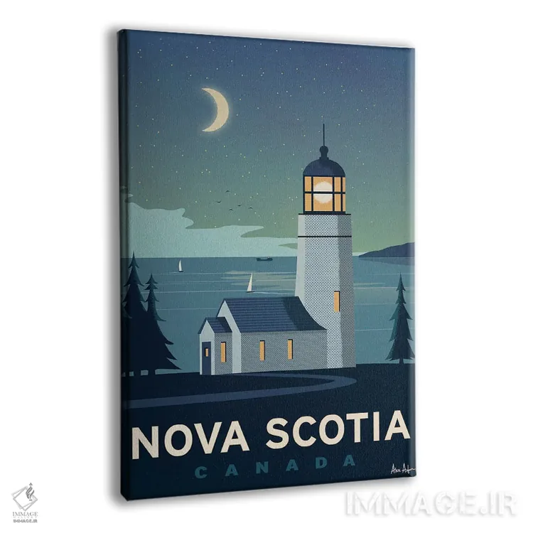 تابلو دکوراتیو نوا اسکوشیا اثر ایدیااستورم استودیوز - نمای پرسپکتیو محصول