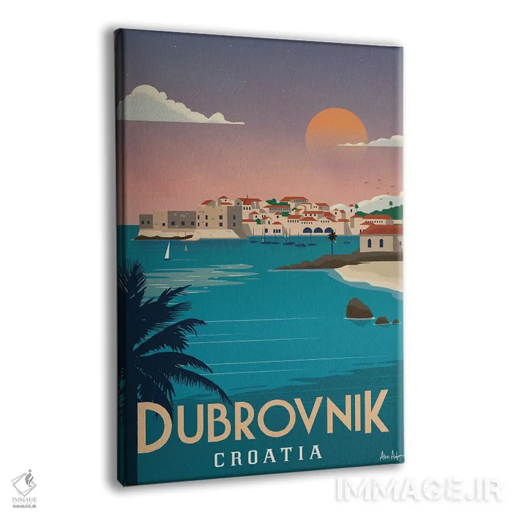 تابلو دکوراتیو دوبروونیک اثر ایدیااستورم استودیوز - نمای پرسپکتیو محصول