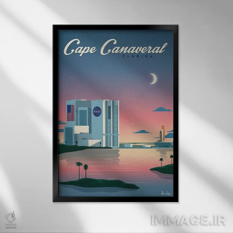 تابلو دکوراتیو پوستر دماغه کاناورال اثر ایدیااستورم استودیوز - نمای قابدار مشکی