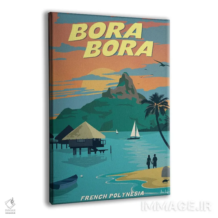 تابلو دکوراتیو بورا بورا اثر ایدیااستورم استودیوز - نمای پرسپکتیو محصول