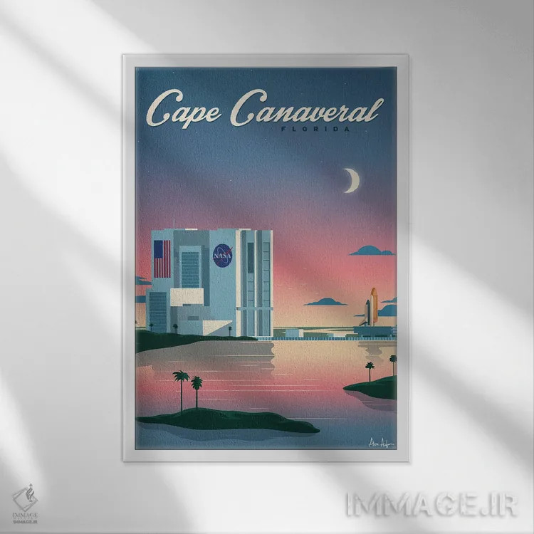 تابلو دکوراتیو پوستر دماغه کاناورال اثر ایدیااستورم استودیوز - نمای قابدار سفید