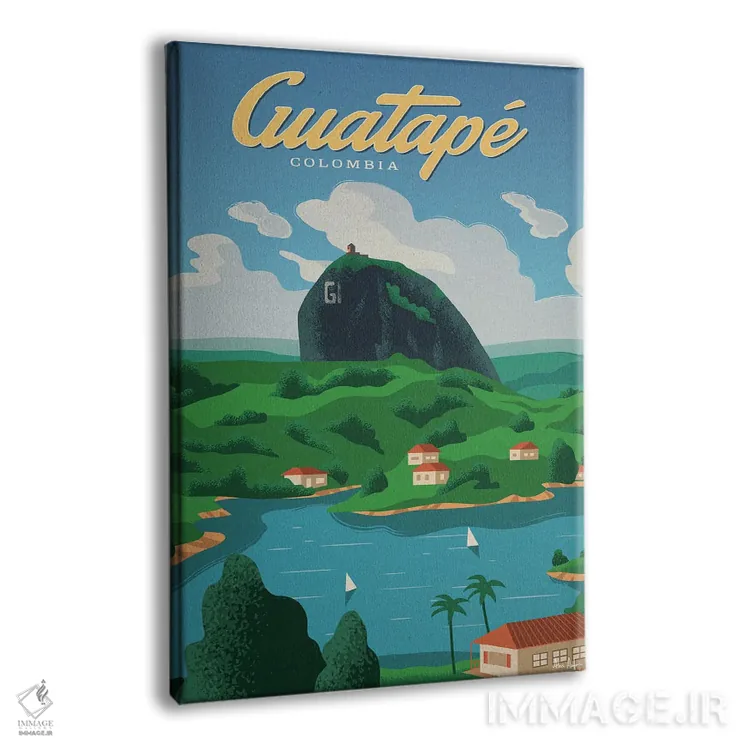 تابلو دکوراتیو گواتاپه اثر ایدیااستورم استودیوز - نمای پرسپکتیو محصول