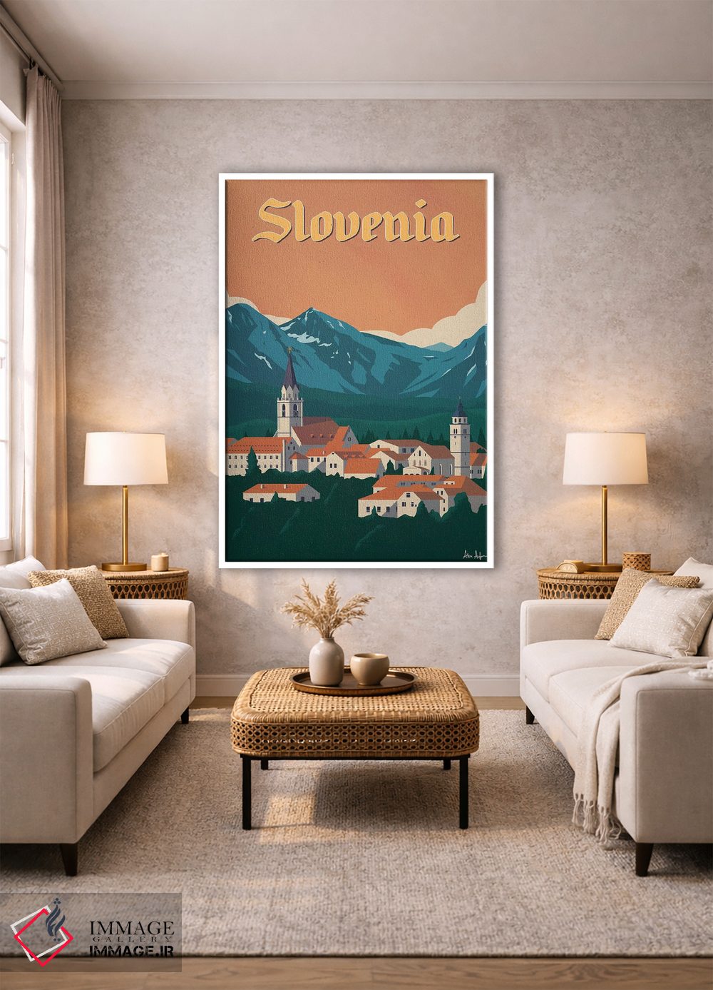 تابلو دکوراتیو اسلوونی اثر ایدیااستورم استودیوز - D1W