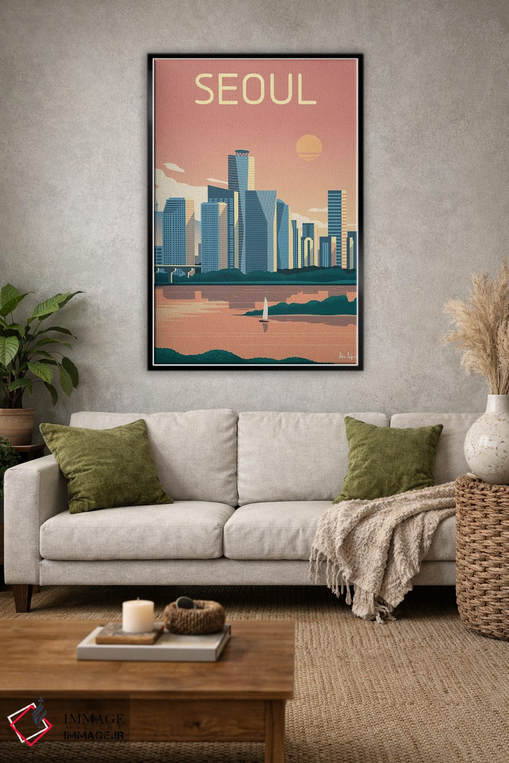 تابلو دکوراتیو سئول اثر ایدیااستورم استودیوز - D1B
