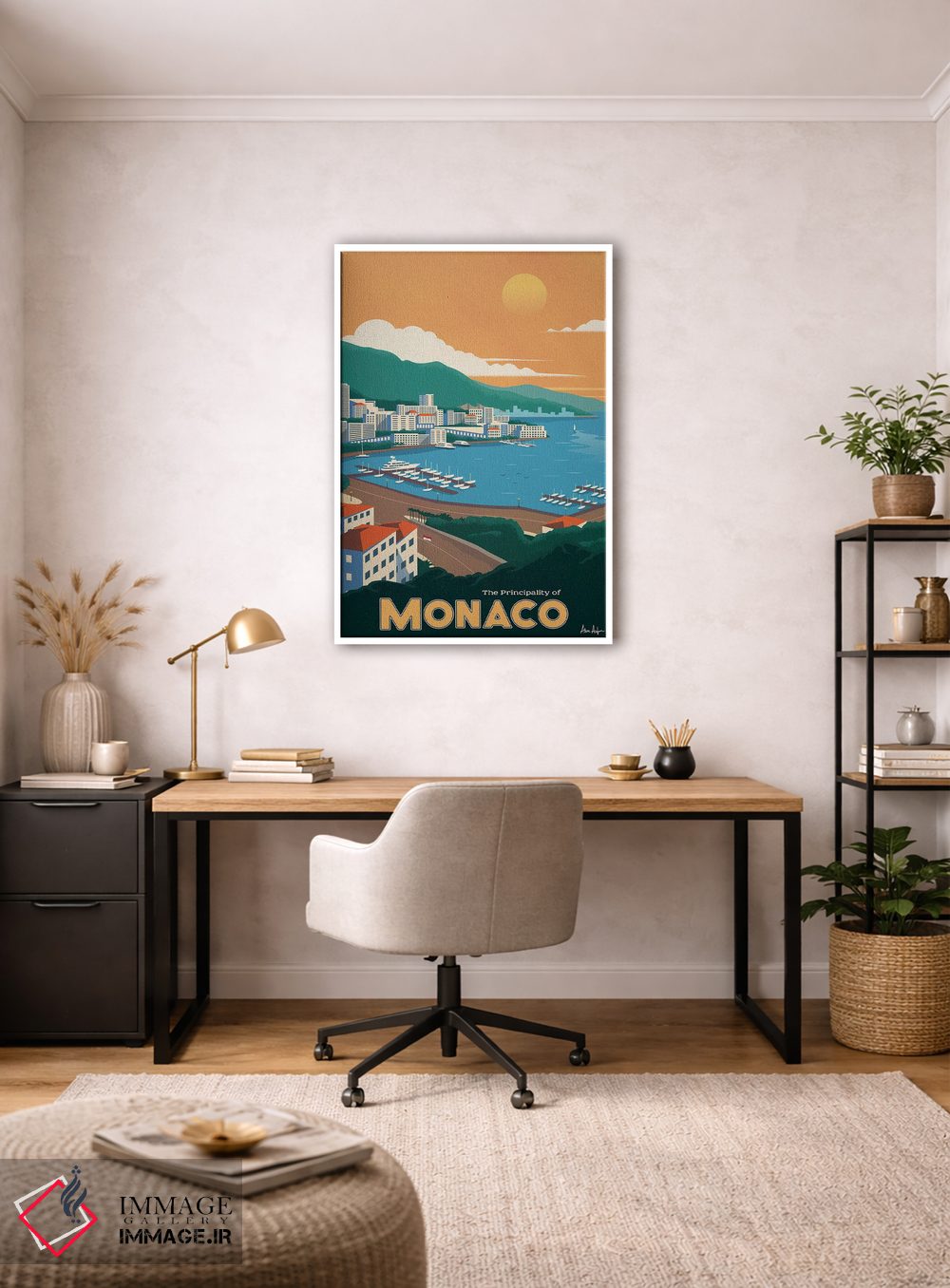تابلو دکوراتیو موناکو اثر ایدیااستورم استودیوز - D3W