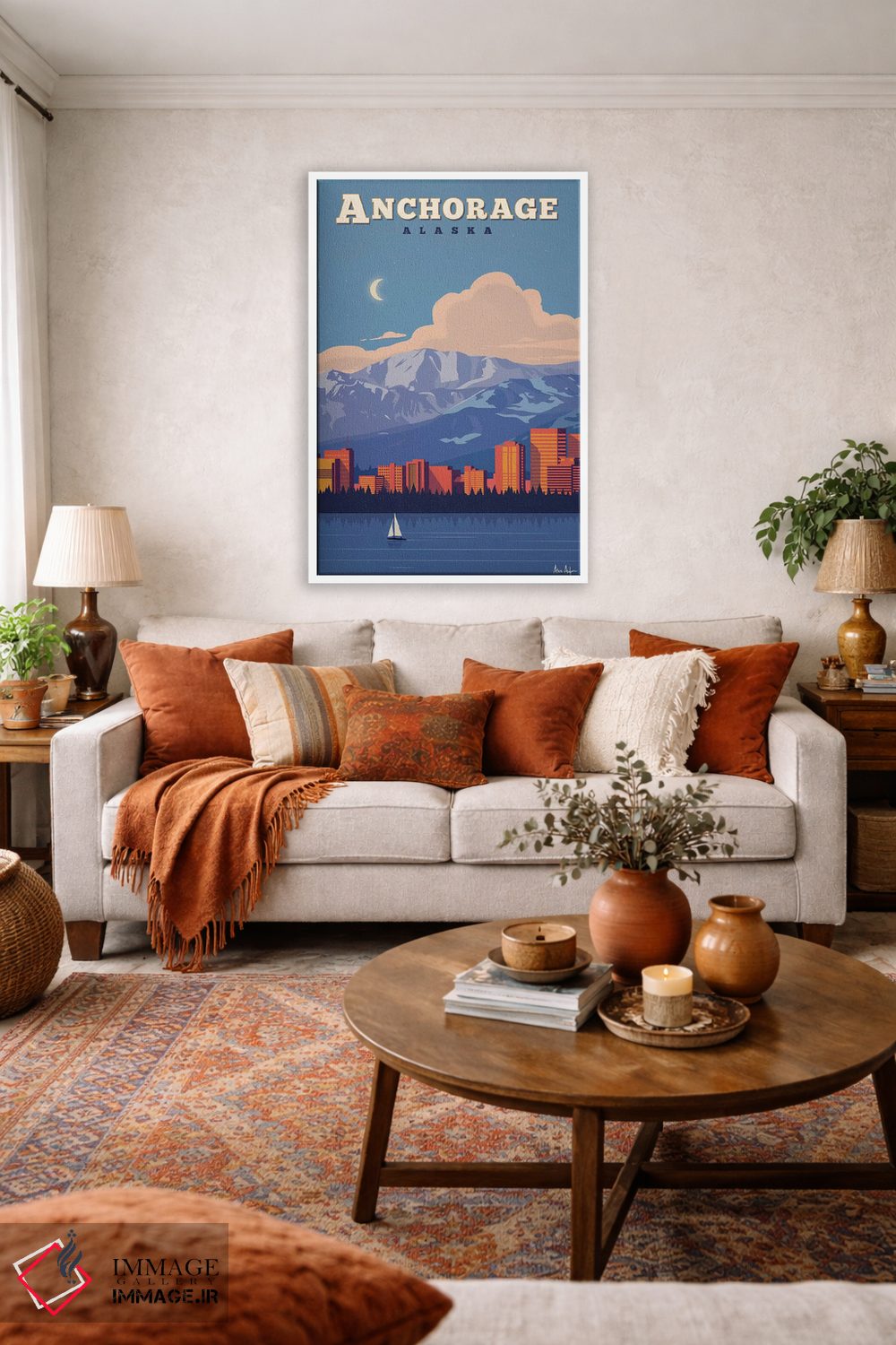 تابلو دکوراتیو انکوریج اثر ایدیااستورم استودیوز - D3W